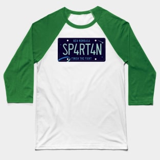 Spartan License Plate Baseball T-Shirt